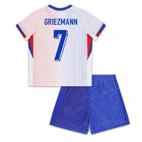 Frankrike Antoine Griezmann #7 Borte skjorte til barn EM 2024 Kortermet (+ korte bukser)